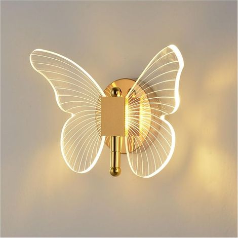Applique murale LED papillon, éclairage décoratif au design nordique moderne et créatif pour une utilisation en intérieur (1/5)