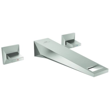 Grohe Allure Brilliant Batteria a 3 fori per lavabo Taglia L Cromo spazzolato, 20629DC0 (1/2)