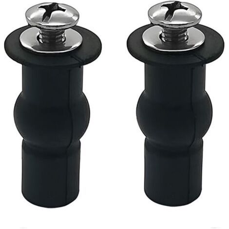 Pr Vis de siège de toilette, Fixations de charnières pour abattant WC, Accessoire de fixation pour abattant convient à toutes les toilettes (18 mm) (1/4)