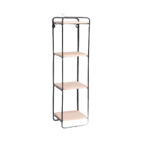 Étagère murale en fer, rangement à 4 niveaux, 13 x 12 x 49,5 cm (1/5)