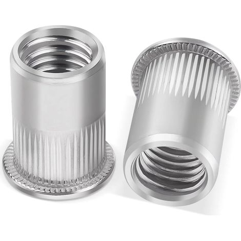 Insert M6, 20 Pcs Écrous à Sertir Rivet Fileté Acier Inoxydable (1/5)