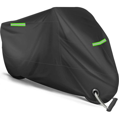 Housse de vélo imperméable, coupe-vent et résistante aux UV en tissu Oxford avec fermeture à trou pour VTT/vélo de route, avec trou de serrure. Convient aux vélos de montagne et de route.