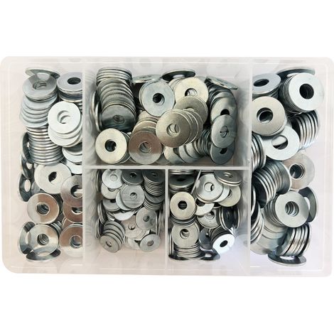 Coffret de 500 rondelles tolerie - 5 dimensions (1/2)