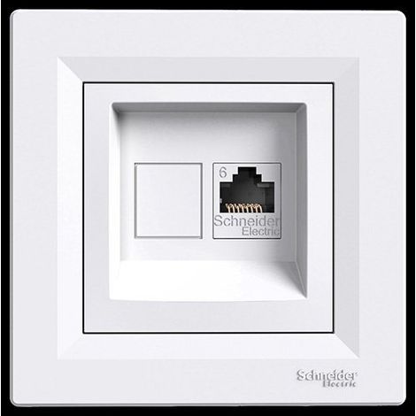 SCHNEIDER ELECTRIC EPH4700121 PRISE RJ45 CATÉGORIE 6 UTP BLANC