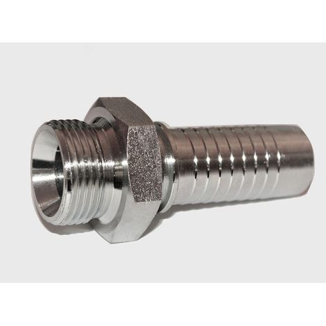 Raccord de flexible hydraulique BALFLEX, raccord hydraulique EGR droit DN25 1" BSP en acier