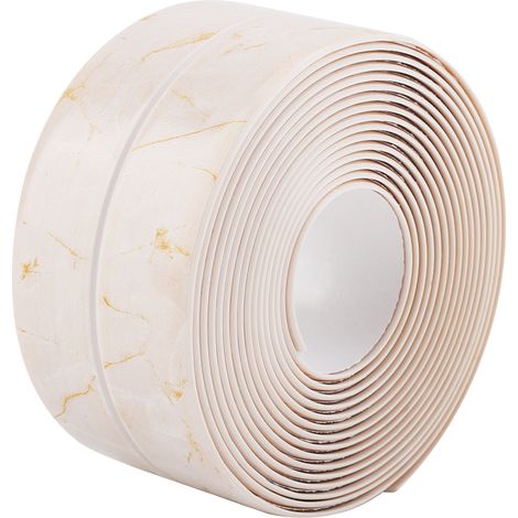 Bande D Etanchéité PVC - 4 mm x 260 cm - Pour Joint Entre Évier Et Plan De Travail Cuisine - Auto-Adhésive - 1 Rouleau (1/5)
