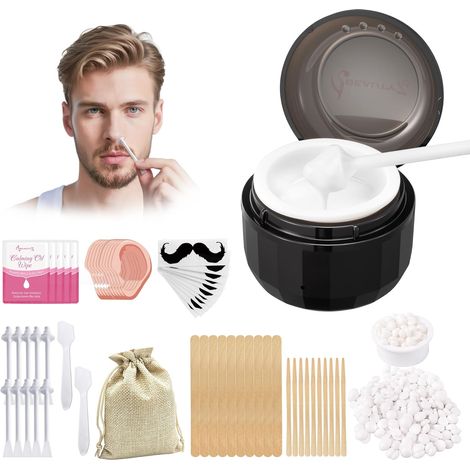 Nose Wax Kit avec Mini Chauffe-Cire USB pour Nez, Sourcils, Visage (1/5)