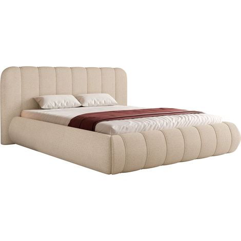 Selsey Malunna - Polsterbett, Chenille Beige, 160x200 cm (1/5)