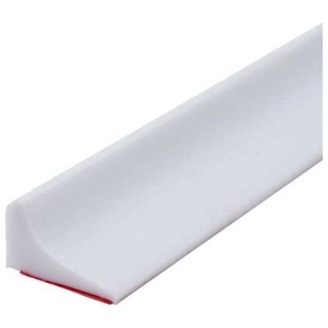200CM Barriere De Douche Silicone,Barre De Seuil De Douche Anti Débordement Autocollant,Barrage Eau Douche,Seuil Douche Barrage D'eau,Barrière De Douche Pliable Pour Sol De Salle De Bain-Blanc (1/4)