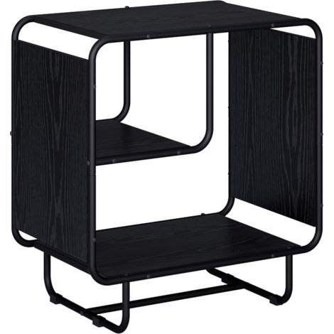 Aparador Roble Negro 60 x 37.5 x 64.5 cm Madera de ingeniería vidaXL (1/5)