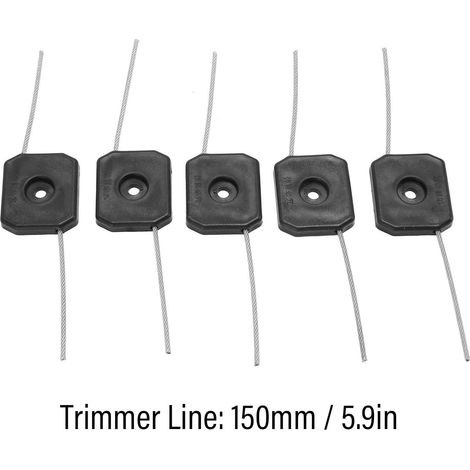 5 Pièces Tête de Coupe-Bordure Fil en Plastique 150mm Ligne de Coupe Tête de Coupe Remplacement Accessoires D'outils de Jardin Pièces
