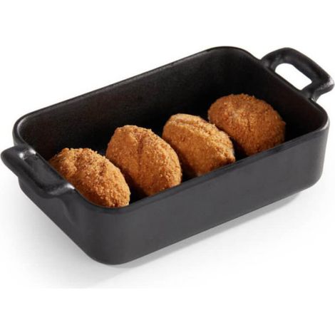 Mini Casserole Rectangulaire Mélamine Noire 19,5 x 10 cm - Pujadas