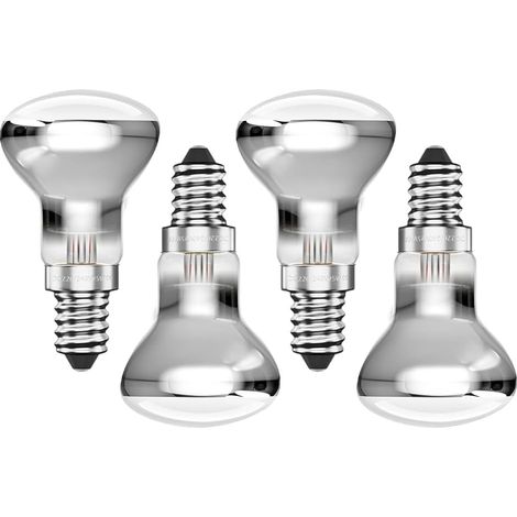 Lot de 4 Ampoule Lave E14 R39 25W Dimmable Blanc Chaud 2400K Angle 360° pour Lampe Décorative