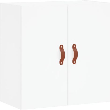 Armadio da parete bianco design moderno spazio di archiviazione 60 x 31 x 60 cm in legno multistrato bianco 020048786