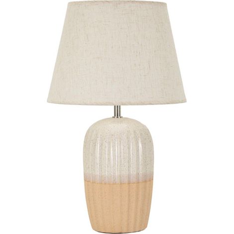 Lampe de table en céramique beige, diam. 32,5x53 cm – Japandi (1/5)