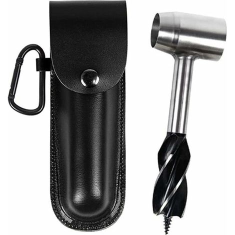 Perceuse à tarière Manuelle - Perceuse à Main Digger Auger - Forets à tarière d'extérieur, Outils de Survie Bushcraft pour hacher Les Paquets de matériel de Camping, (1/5)