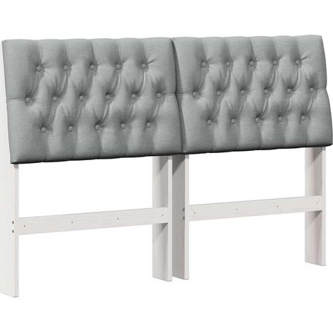 Maison Exclusive - Cabecero tapizado Gris Claro 160 cm Madera de
