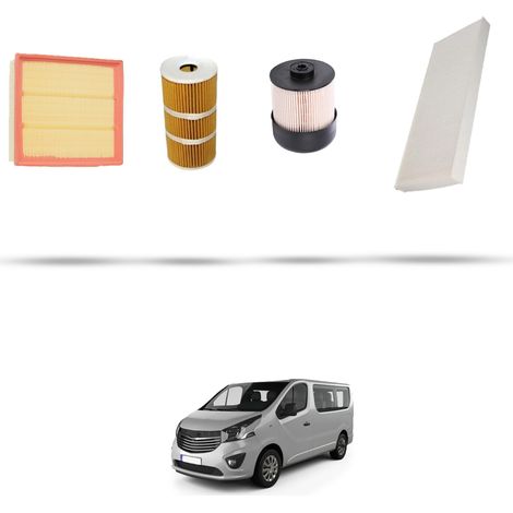 Kit tagliando 4 filtri compatibile con Opel Vivaro B 1.6 CDTI 66kw dal 2014 (1/5)