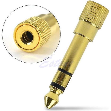 Gold Audio 6,3-mm-Klinkenbuchse (weiblich) auf 3,5-mm-Klinkenstecker (1/8 Zoll) als Adapter