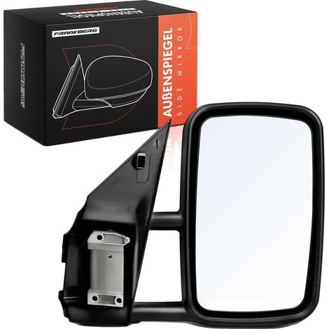 Specchietto retrovisore esterno, posizione verticale, tipo convesso, regolazione manuale, dimensioni standard, compatibile con modelli di veicoli commerciali (1/5)