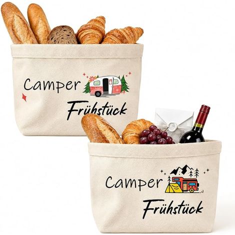 corbeilles à pain en tissu pour camping-car panier à pain sac à pain rangement frais caravane décoration cadeau (1/5)