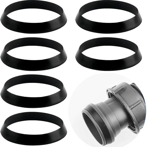 Lot de 6 rondelles en caoutchouc et joint d'étanchéité en silicone, raccords de tuyau d'évier pour tuyau d'évacuation de 40 mm, siphon d'évier de cuisine, maison et jardin (1/5)