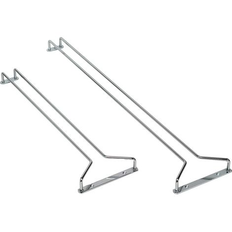 Soporte para copas cromado, 615x115mm