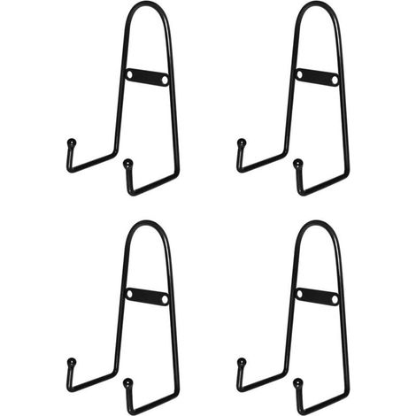 Lot de 4 supports muraux pour assiettes, présentoirs muraux de taille moyenne, supports verticaux pour assiettes, supports muraux pour cadres photo et assiettes décoratives (droits, 15 cm) (1/5)