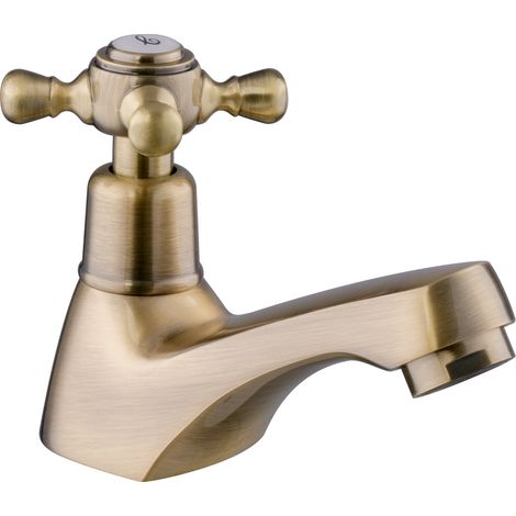 PaulGurkes Standventil Messing Bronze Retro Kaltwasserhahn Nostalgie (1/4)