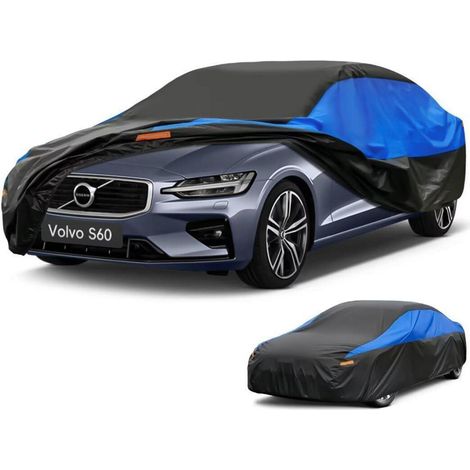 Autoabdeckung Wasserdicht Atmungsaktiv für Volvo S60 (2019-2024) Schwarz Blau (1/5)