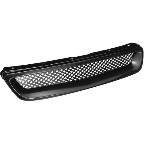 ABS-Kühlergrillabdeckung für die Frontstoßstange, schwarz, passend für Honda Civic EK CX DX EX HX LX Type R 1996 1997 1998--