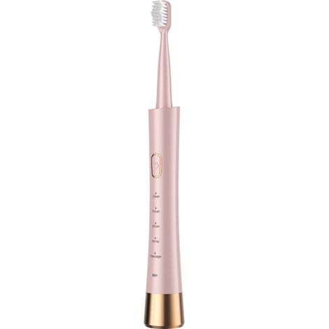 Brosse à dents électrique sonique pour adultes, rechargeable par USB, 4 têtes de brosse-AquaForge (1/4)