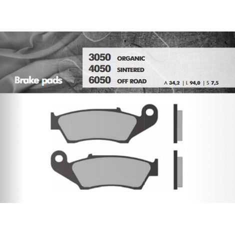 BRENTA BREMSBELÄGE KH185 SINTERMETALL (GOLD) OFF ROAD CR/CRF/KX/KXF/RM/RMZ/YZ/YZF VORNE (FT 6050)