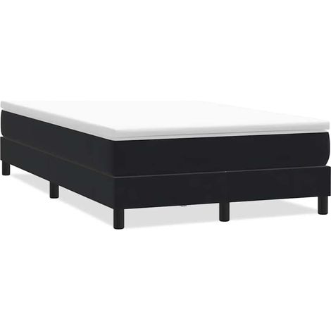 Maison Exclusive - Giroletto a Molle senza Materasso Nero 120x210 cm in Velluto