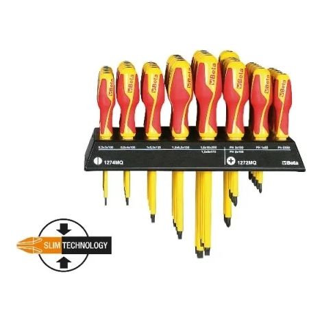 Beta 1273MQ/E4 Espositore da parete con cacciavite 43 Pz.