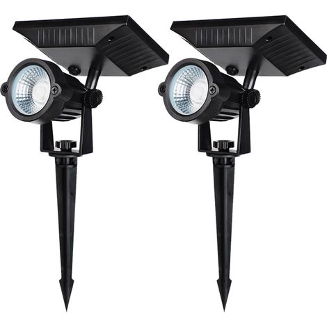 Lampes solaires extérieures améliorées, étanches, projecteurs de jardin à énergie solaire avec éclairage décoratif, allumage/extinction automatique, pour allée, jardin, terrasse, cour, piscine (1/5)