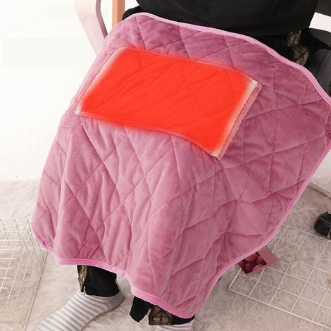 Couverture Chauffante USB - 5 V - Velours Cristal - 60 x 80 cm - Pour Bureau Voyage Maison Extérieur - 1 Pièce (1/4)