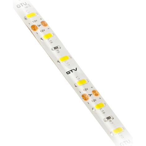 Bande LED Flash 5630 5 m IP65 étanche 300 LED blanc neutre 4000 K 1700 lm/m 16 W/m 12 V CC 10 mm de large intensité variable coupe tous les 5 cm ruban de montage intérieur extérieur (1/2)