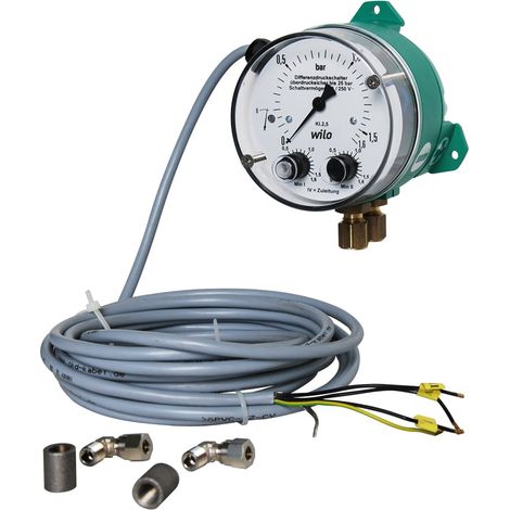 Wilo Differenzdruck-Kontaktmanometer DDM 16, 0-1,6 b, für Schalt-/Regelgerät