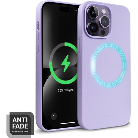 Cover magnetica Crong Color Cover per iPhone 14 Pro con MagSafe (viola) (1/5)