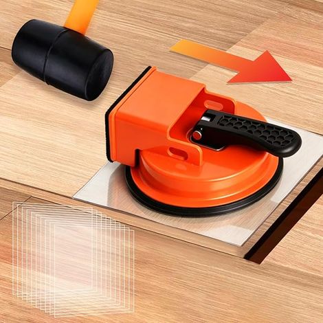 Floor Repair Kit with Suction Cup and 10 Adhesive Laminate Pads (1/5)