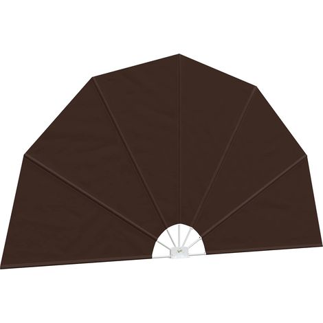 Schermo di Privacy per Balcone Ø 320 cm Poliestere Marrone vidaXL (1/5)