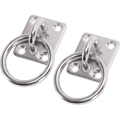 Œillet de fixation - inox - pour suspension et mur/plafond (1/5)