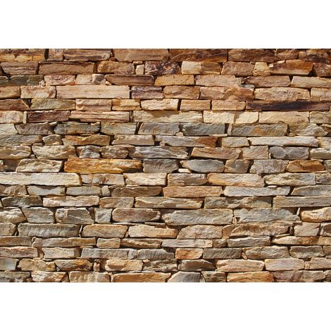 papier peint panoramique brique beige et orange chaude - Sanders & Sanders (1/5)