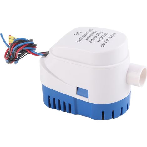 12V 1100GPH Bilgenpumpe mit Installationssatz, 1-1/8" Auslassschlauch, für Boote, Yachten und Wohnmobile (1/5)