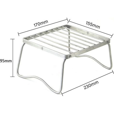 Mini barbecue pliable portable en acier inoxydable pour extérieur (1/5)
