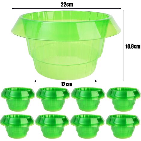 (Vert, 1 pièce) Colliers anti-limaces et escargots pour plantes, protection de jardin réutilisable pour pots de fleurs contre les insectes (1/4)