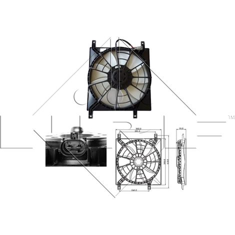 Ventilateur, refroidissement du moteur NRF 47257 FIAT 71743783 71747123 71750094
