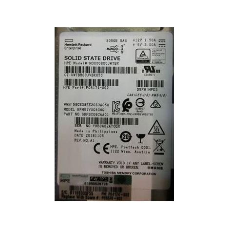 HP Enterprise 1,6 TB SAS-Solid-State-Laufwerk, P06580-001