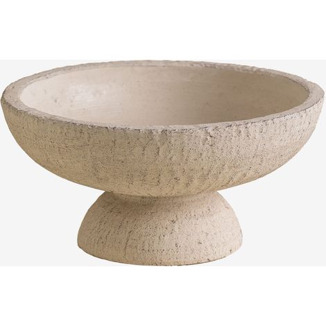 Sklum – Bol décoratif en ciment hémisphérique – Dimensions 12cm x 25,5cm – Finition artisanale unique – Pour plantes ou bougies